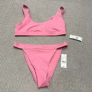 STORM REID x PAC SUN pink tank bikini/ NEW w/ TAGS / top size S bottom size XS
